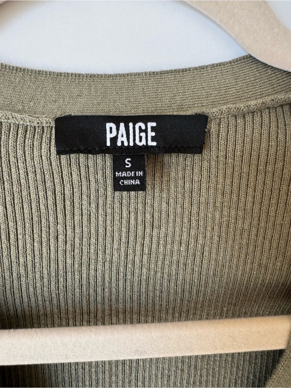Paige Demetra Ruffle Rib Short Sleeve Cardigan Sweater - Picture 4 of 7